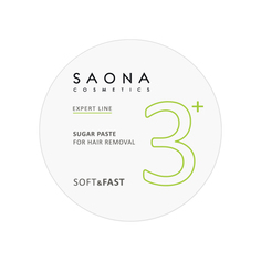 Saona Cosmetics, Сахарная паста для депиляции Soft/Fast, мягкая, 200 г