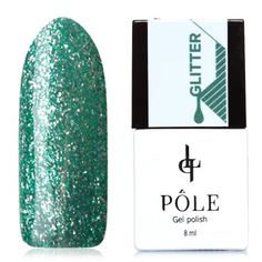 POLE, Гель-лак №31, Изумрудная крошка