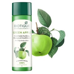 Biotique, Шампунь-кондиционер для волос Bio Green Apple, 190 мл