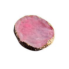 Masura, Палета для дизайна ногтей «Золотой срез агата», розовая