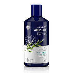 Avalon Organics, Шампунь Biotin B-Complex Thickening, 414 мл