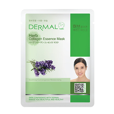 Dermal, Маска с экстрактами трав и коллагеном, 23 г