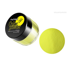 ruNail, Цветная акриловая пудра (флуоресцентная, желтая, Neon Yellow), 7,5 гр