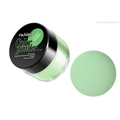 ruNail, Цветная акриловая пудра (пастельный тон, зеленая, Pastel Green), 7,5 гр