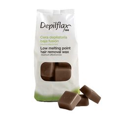 Depilflax, Воск горячий в брусках, какао (шоколад), 1 кг