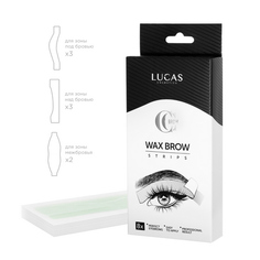 Lucas Cosmetics, Набор восковых полосок CC Brow, 8 шт.