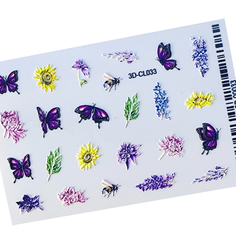 Anna Tkacheva, 3D-стикер CL №033 «Бабочки. Цветы»