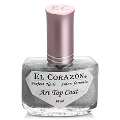 El Corazon, Топ Art Top Coat №421/23 Holography rainbow, 16 мл