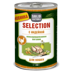 Влажный корм Solid Natura Selection, индейка, 340 г