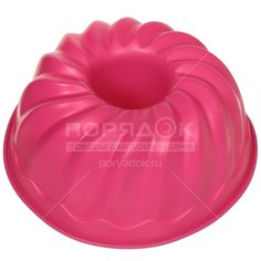 Форма для выпечки силиконовая Y3-1328 I.K рифленая, 23.5х10.5см, фуксия
