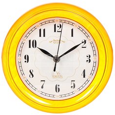 Часы настенные Вега Классика желтые П6-17-20 Vega
