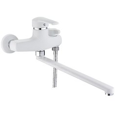 Смеситель для ванны Solone SIT7-A182YW с керамическим картриджем, поворотным изливом и дивертором