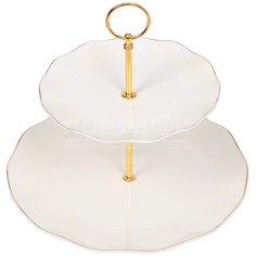 Ваза для фруктов керамическая 2-ярусная Beatrix Жардин МФ007V