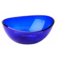 Салатник пластм.Кристалл 0.7л синий прозрачн М1350 М-Пластика Idea