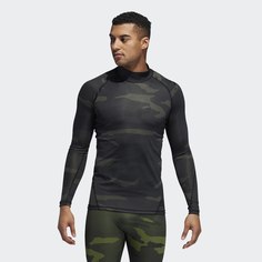 Лонгслив для фитнеса Alphaskin Camouflage adidas Performance