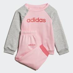 Флисовый комплект: джемпер и брюки Linear adidas Athletics