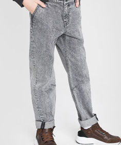 Серые джинсы для мальчиков Dad Fit O`Stin