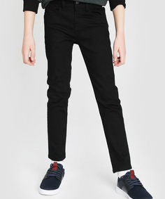 Чёрные базовые джинсы для мальчиков O`Stin