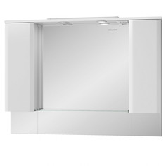 Зеркальный шкаф белый глянец 117х86,8 см Edelform Amata 35642