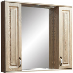 Зеркальный шкаф 90х80 см карпатская ель Stella Polar Кармела SP-00000183