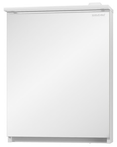 Зеркальный шкаф белый глянец 55,2х71,1 см Edelform Amata 2-782-00-S