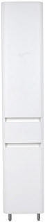 Пенал напольный белый матовый с бельевой корзиной Style Line Атлантика ЛС-00000694 El Fante