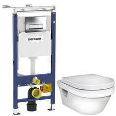 Комплект подвесной унитаз Gustavsberg Hygienic Flush 5G84HR01 + система инсталляции Geberit 458.125.21.1