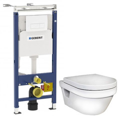 Комплект подвесной унитаз Gustavsberg Hygienic Flush 5G84HR01 + система инсталляции Geberit 458.125.11.1