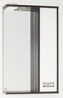Зеркальный шкаф 50x83 см венге/белый глянец Style Line Панда Стиль ЛС-00000086