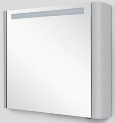 Зеркальный шкаф 80х70 см серый шелк глянец L Am.Pm Sensation M30MCL0801FG Am.Pm.