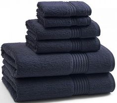 Полотенце для рук 33х33 см Kassatex Long Twist Eclipse Blue LFO-172-ELB