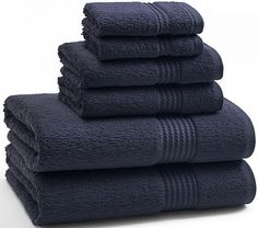 Полотенце для рук 71x46 см Kassatex Long Twist Eclipse Blue LFO-110-ELB