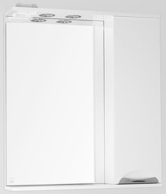 Зеркальный шкаф 70x83 см белый глянец Style Line Жасмин ЛС-00000042