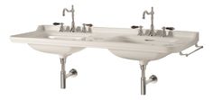 Раковина 150x55 см с одним отверстием под смеситель Kerasan Waldorf 4143K1bi/cr*1