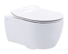 Подвесной безободковый унитаз с сиденьем микролифт SSWW NC2038
