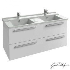 Тумба белый 2 ящика 117 см Jacob Delafon Struktura EB1279-N18