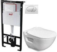 Комплект подвесной унитаз Bien Harmony HRKA052N2VP0W3000 + система инсталляции AlcaPlast AM101/11203:1RUSSETM71