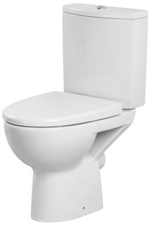 Унитаз-компакт безободковый с сиденьем микролифт Cersanit Parva KO-PA011-3/6-COn-DL