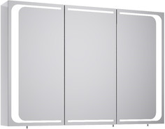 Зеркальный шкаф белый глянец 100x70 см Aqwella 5 Stars Milan Mil.04.10