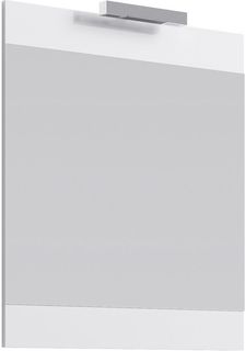 Зеркало 70х80 см со светильником белый глянец Br.02.07/W Aqwella