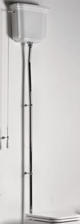 Сливная труба для высокого бачка (труба из 3 частей) хром Kerasan Waldorf 757390