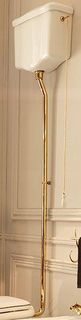 Сливная труба для высокого бачка (труба из 3 частей) золото Kerasan Waldorf 757391