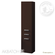 Шкаф-колонна подвесная Америна тёмно коричневая Aquaton 1A135203AM430 Акватон
