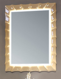 Зеркало 66х85 см капучино глянец Marka One Lumier У72503