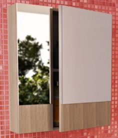 Зеркальный шкаф 60x67 см сосна лоредо Comforty Ницца 00003120774