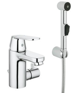 Смеситель однорычажный для раковины с гигиеническим душем Grohe Eurosmart Cosmopolitan 23433000