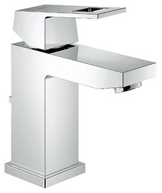 Grohe Eurocube 2339000E Смеситель однорычажный для раковины со сливным гарнитуром, с энергосберегающим картриджем
