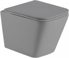 Подвесной безободковый унитаз с сиденьем микролифт WeltWasser Gelbach 004MT-GR