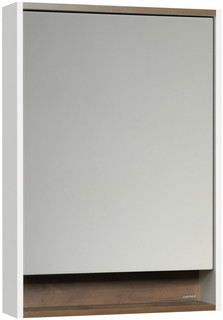 Зеркальный шкаф белый глянец/таксония темная 60x85 см Акватон Капри 1A230302KPDB0