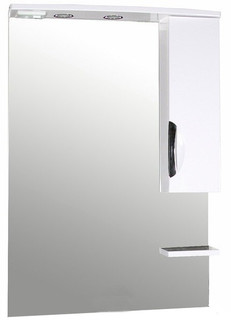 Зеркальный шкаф 67,2х106 см белый ASB-Mebel Мессина АСБ мебель